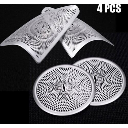 1 Set of Silver Speaker Chrome Cover With automotive adhesive tape For Mercedes-Benz W166/GLE ML-CLASS 2012-2018