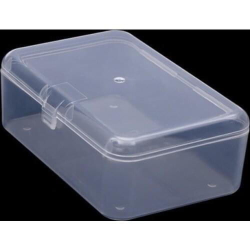1PCS Clear Lidded Small Plastic Box For Trifles Parts Tools Storage Box Jewelry Display Box Screw Case Beads Container