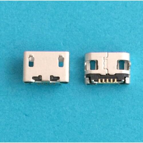 10pcs Micro USB connector 5pin seat Jack Micro usb Four leg no side Inserting plate seat MIni usb connector for Mobile tail plug