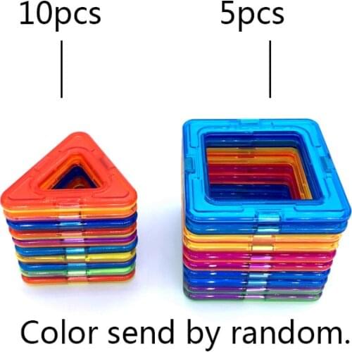 15pcs/set Big Size Magnetic Designer Construction Set Model Building Magnets Blocks Accessories Educational Toys For Kids Gifts