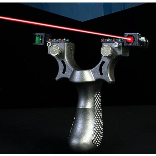 2021 New High Quality 98k Slingshot Infrared Precision Flat Leather Large Power Rubber Band Outdoor Shooting Hunting Competition