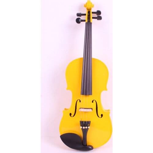 4/4 PINK 4 string Electric Acoustic Violin Solid Wood Nice Sound red color BLACK WHITE BLUE 1-11