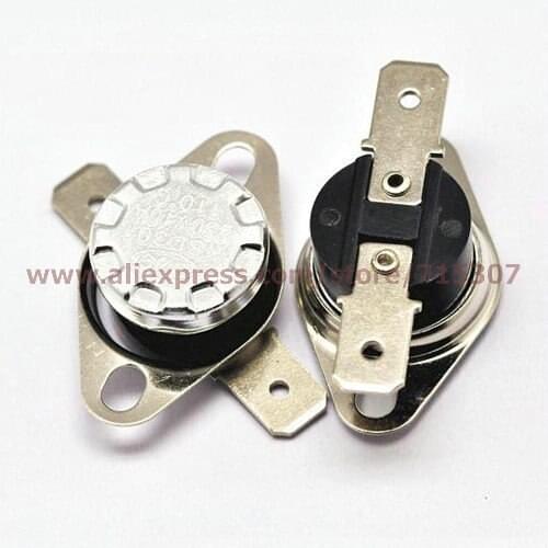 PHISCALE 5pcs Temperature Switch KSD301 thermostat switch 110C degree 10A 250V Normal Open Thermal Protector