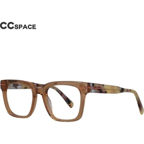 53091 Handmade Luxury Acetate Spectacle Frame Men Women Optical Fashion Computer Eyeglasses