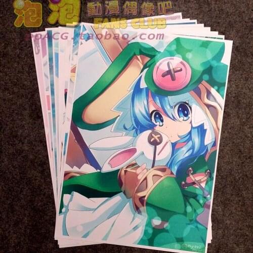 8Pcs Date A Live Himekawa Yoshino Picture Posters Figures Poster 42x29cm Toys for Wall Home Decoration Kids Adult Gift