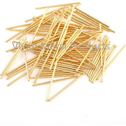 Safety Household Durable Brass Spring Test Probe PA100-Q2 Spring Test Probe 100 / PCS Metal Test Probe Sleeve Length 33.35mm