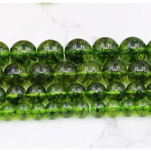 6 8 10 12mm Round Green Crystal Stripe Agates Loose Beads DIY Onyx Jaspers Natural Stone Women Girl Fashion Jewelry Making Desig