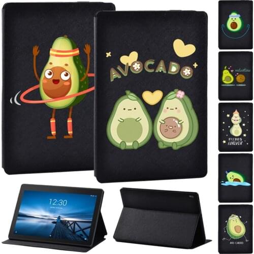 Case for Lenovo Tab E10 10.1"/ Lenovo Tab M10 10.1"Black PU Leather Tablet Protective Stand Folio Shell Cover + Free Stylus