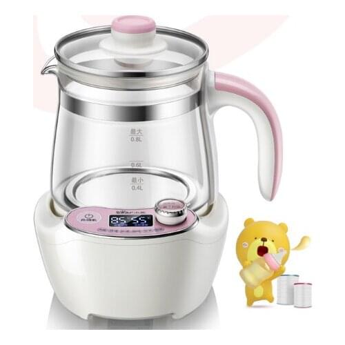 Baby small pink timed thermostatic milk electric kettle J03