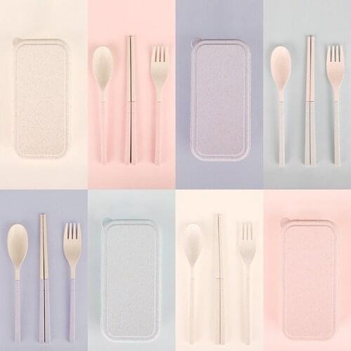 Travel Folding Chopsticks Spoon Fork Set Portable Portable Retractable Tableware Picnic Supplies Internet Celebrity Tableware