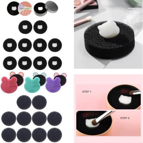 Shadow Brushes Color Removal Sponge Remove Shadow Blush Color From Brushes Easily Switch to next Color Make Up Brushes Cleaner