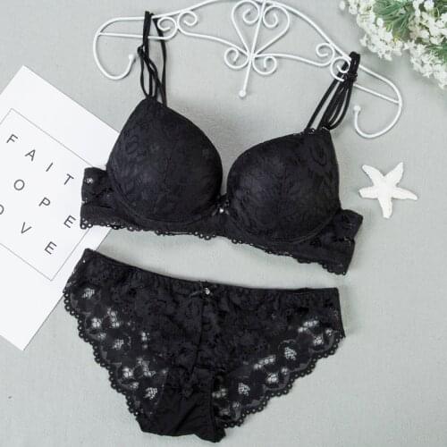 ATOXY Push Up Bra Sexy Lingerie Set Underwear Women Panties And Bralette Underclothes Female Underwear Embroidery Bralet Set
