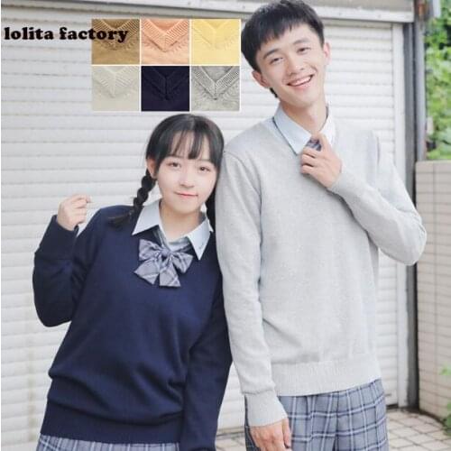 Japanese JK High School GIRL Women Sailor Suits Uniform COSPLAY SWEATER LOVE LIVE SWEATER Himiko Toga SWEATERSHIRT Demon Slayer