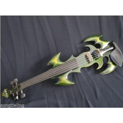 Beautiful green SONG Brand art streamline 15 1/2" electric viola,solid wood