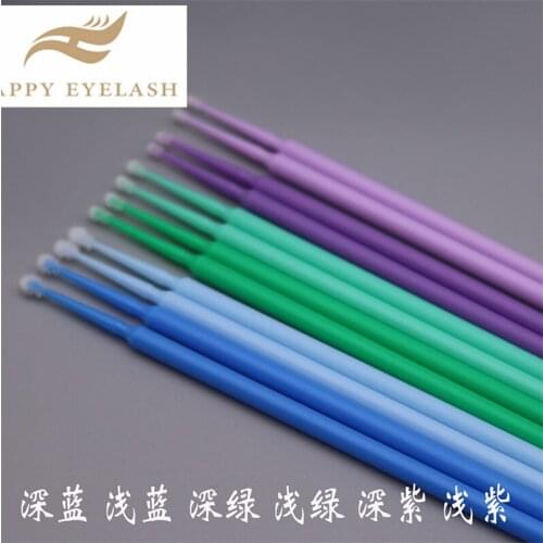 Colorful Disposable MicroBrush Eyelashes Extension Individual Lash Removing Swab Micro Brush For Eyelash Extension Tools