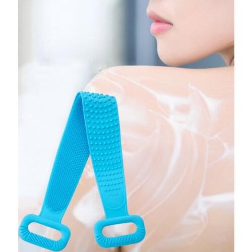 Magic Silicone Brushes Bath Towels Rubbing Back Mud Peeling Body Massage Shower Extended Scrubber Bathroom Clean Skin Brushes #3