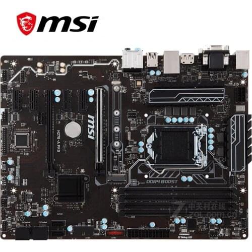 Motherboard mining For MSI H270-A PRO LGA 1151 DDR4 For Intel H270 H270M Desktop Mainboard SATA III USB3.0 PCI-E X16 3.0 Used