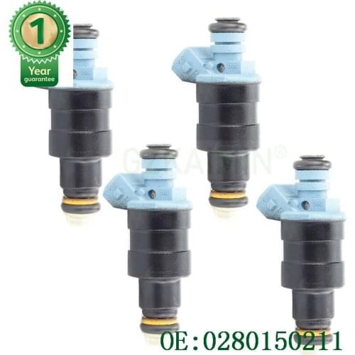 Set 4 Original standard High Quality Flow Matched tested Fuel Injector OEM 0280150211 fits for BMW 1.8 2.2