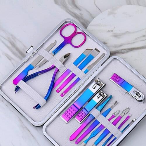 Nail Clippers Sets High Precision Stainless Steel Nail Cutter Pedicure Kit Nail File Sharp Nail Scissors and Clipper SANA889