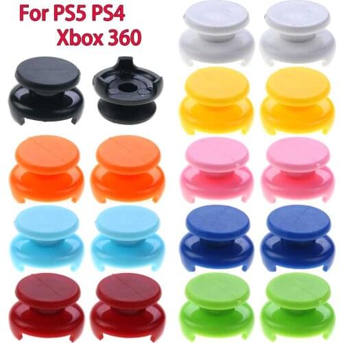 JCD 2PCS Plastic Hand Thumbsticks Cover For Playstation 4 5 PS5 PS4 Controller Joystick Extender Caps For Xbox 360