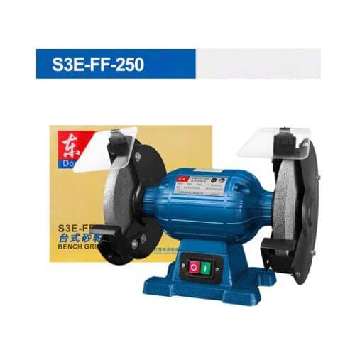 Bench Grinder Industrial Electric Grinding Machine Small Table Knife Sharpener 3 Phase Vertical Stone Milling Machine S3E-FF-250