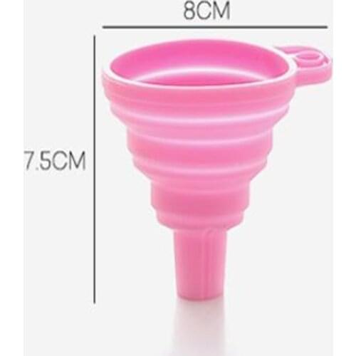 Newest Mini Round Small Telescopic Cone Funnel Kitchen Liquid Dispenser Household Food Grade Separation Tool