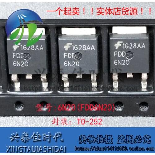 New 5pcs 6N20 FDD6N20 TO-252