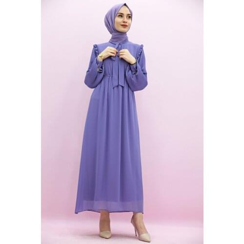 New Season Summer Trend Muslim Dress Sleeves Piliseli Hijab Dress Serenity