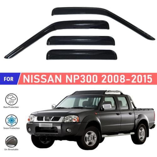 Window deflector for Nissan NP 300 2008- car window deflector wind guard vent sun rain visor cover car styling decor