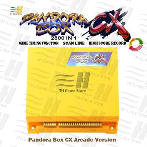 Pandora Box CX 2800 in 1 arcade version jamma pcb For arcade machine VGA CGA HDMI-compatible crt High score record 3D tekken