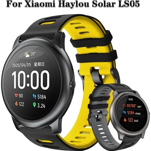 For Xiaomi Haylou Solar LS05 LS02 Strap Quick release Silicone Sport Strap Watchbands Bracelet 20mm 22mm Watch Band Wristband