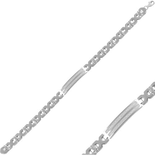 Silver 925 Sterling Zircon Cubic Zirconia Bracelet