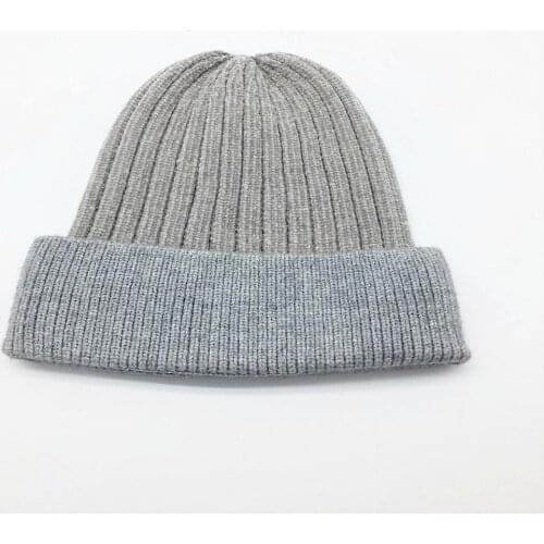 Women Men Solid Chenille Beanie Matching Wide Cuff Unisex Ribbed Knit Warm Charcoal Grey White Pink Mustard Black Winter Hat