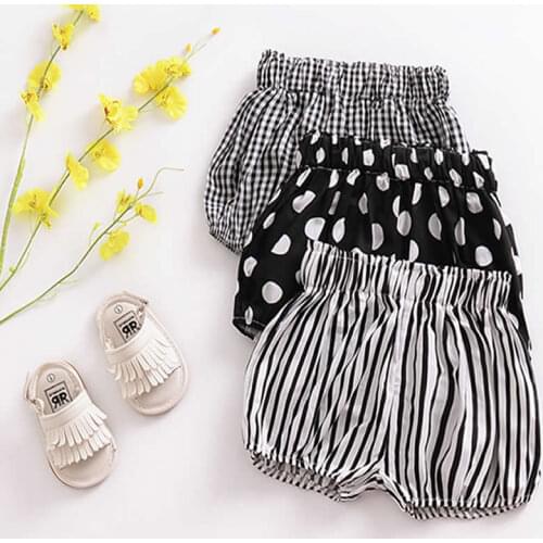Newborn Baby Bloomers Shorts Boy PP Pants Cotton Triangle Solid Dot Striped Print Toddler Girl Shorts Summer Trousers ins Shorts