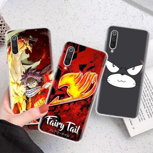 Fairy Tail Anime Silicon Phone Case For Xiaomi Note 10 Mi 11 9 8 CC9 10T 9T 5X 6X A3 A2 A1 Lite Pro Poco F1 X3 Cover Coque