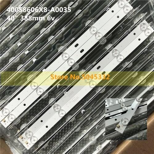 100 PCS/lot 5LED 389mm LED backlight strip for Philco PH40R86 PH40R86DSGW 400S8605X8-B0040 E34036 40S-4-10 1.00.1.388015S01