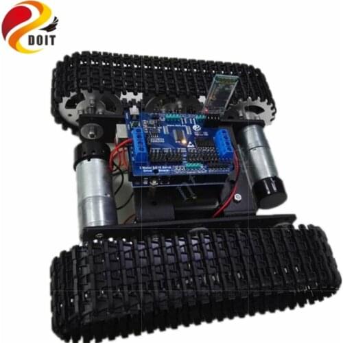 Bluetooth/WiFi Control Smart Robot Tank Car compatible with Arduino UNO Motor Drive DIY RC Toy Metal Caterpillar chassis