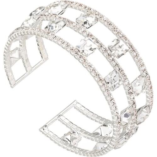 YFJEWE Women Vintage Bangle Female Wedding Jewelry New Hot Round Circle Fashion Crystal Bracelets B245