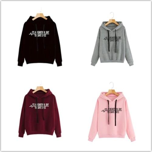 Fashion Women Sweatshirt Autumn Long Sleeve Letter Print Hoodie Casual Loose Hooded Top For Shopping Daily Wear Streetwear