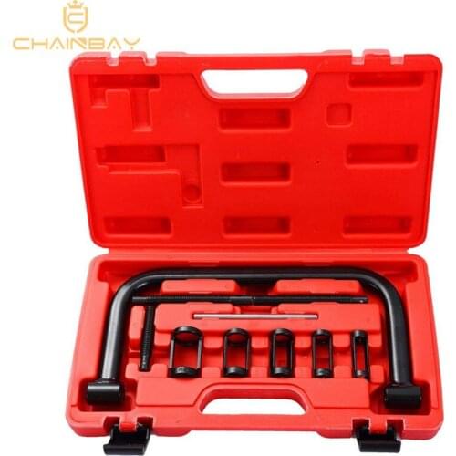 10pcs Auto Solid Valve Clamps Spring Compressor Automotive Tool Set Installer Removal Tool Repair For Car Motorcycle