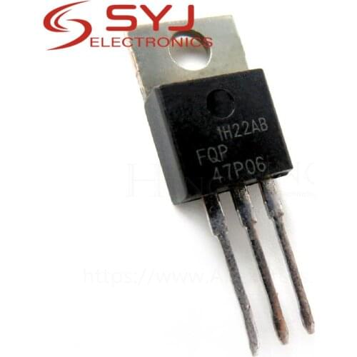10pcs/lot FQP47P06 47P06 TO-220 MOSFET 60V P-Channel QFET New original fast delivery In Stock