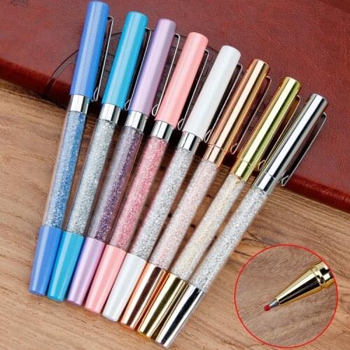 20pcs/set New Metal Crystal Signature Pen High Grade Office Stationery Advertising Pen Multi Color Fashion Gift Pen Wholesale