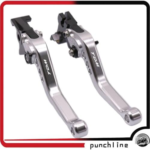 For YAMAHA TDM900 TDM 900 2005-2015 Motorcycle Accessories Short Brake Clutch Levers LOGO TDM