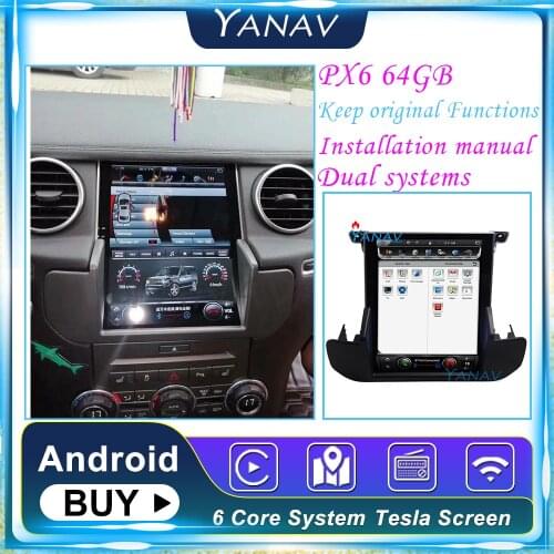 Car stereo radio multimedia For Land Rover Discovery 4 2009-2016 Android car GPS navigation Tesla vertical screen HD head unit