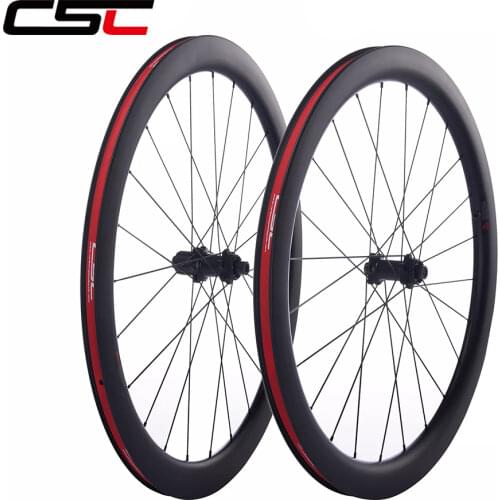 CSC 700C Cyclocross Gravel Bike T800 Carbon Fiber Wheelset Disc Brake 6 Bolt Center Lock Straight Pull 24/38/50/60/88mm Wheels