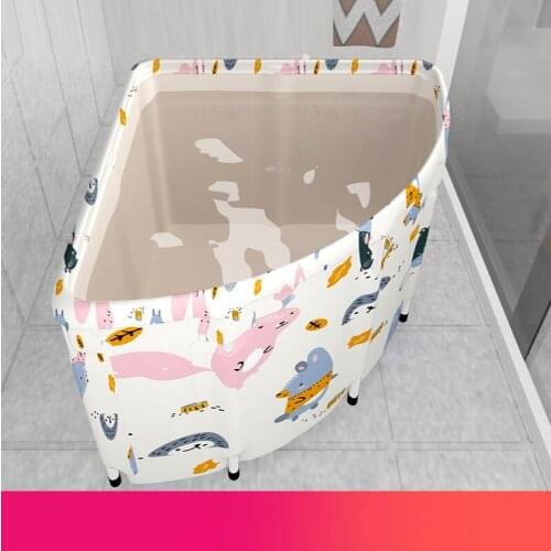 Baby Bath Tub Set Household Portable Non-inflatable Folding Bathtub Adult Fan-shaped Bath Bucket Steam Room Bathtub Bath Bucket