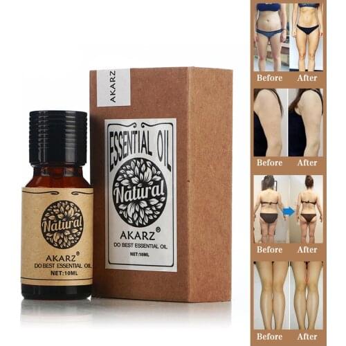 AKARZ Famous brand Lose Weight Thin Leg Waist Fat Burning Natural Safety Weight Loss Body Slimming and Firming essential oil