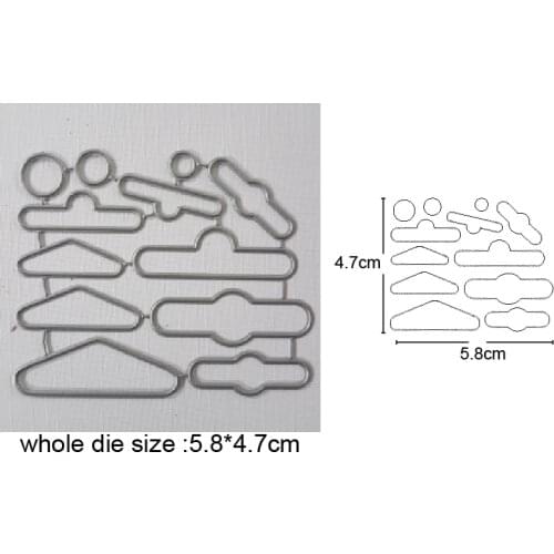 Label Bookmark Metal Cutting Dies Scrapbooking Stencil DIY Paper Card Decorative Embossing Die Cut Craft Dies 2020 NEW