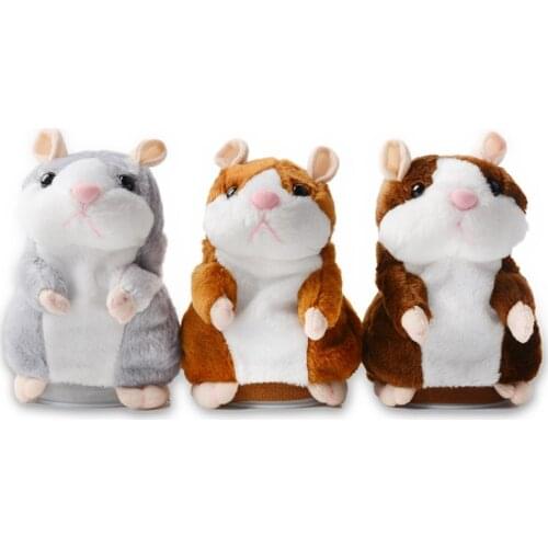 Talking pet hamster electronic animal stuffed toys - imitated and repeated words and sounds - special birthday gifts for childre