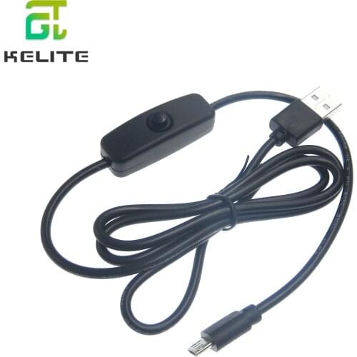 For Raspberry Pi 4 Micro USB Cable with ON / OFF Switch USB TO DC Power cable For Raspberry Pi 4/B+/Zero W